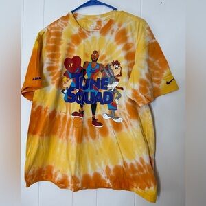 Nike Tune‎ Squad Space Jam Tie Dye Tee LeBron James Looney Tunes Size Medium